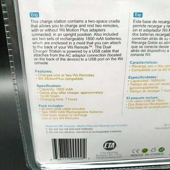 Nintendo Wii Dual Charging Station CTA Controller Docks - Picture 4 of 12